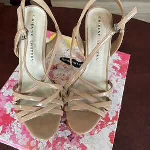 Chinese Laundry Tan Strappy Heels